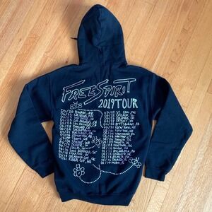 Khalid Free Spirit Tour 2019 Black Hoodie‎ Sweatshirt Men's MED